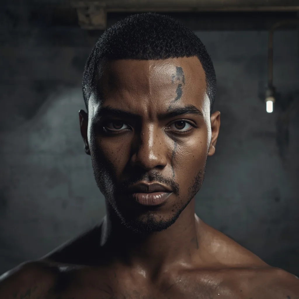 Industrial Grime Aesthetic: A Gritty Urban Portrait