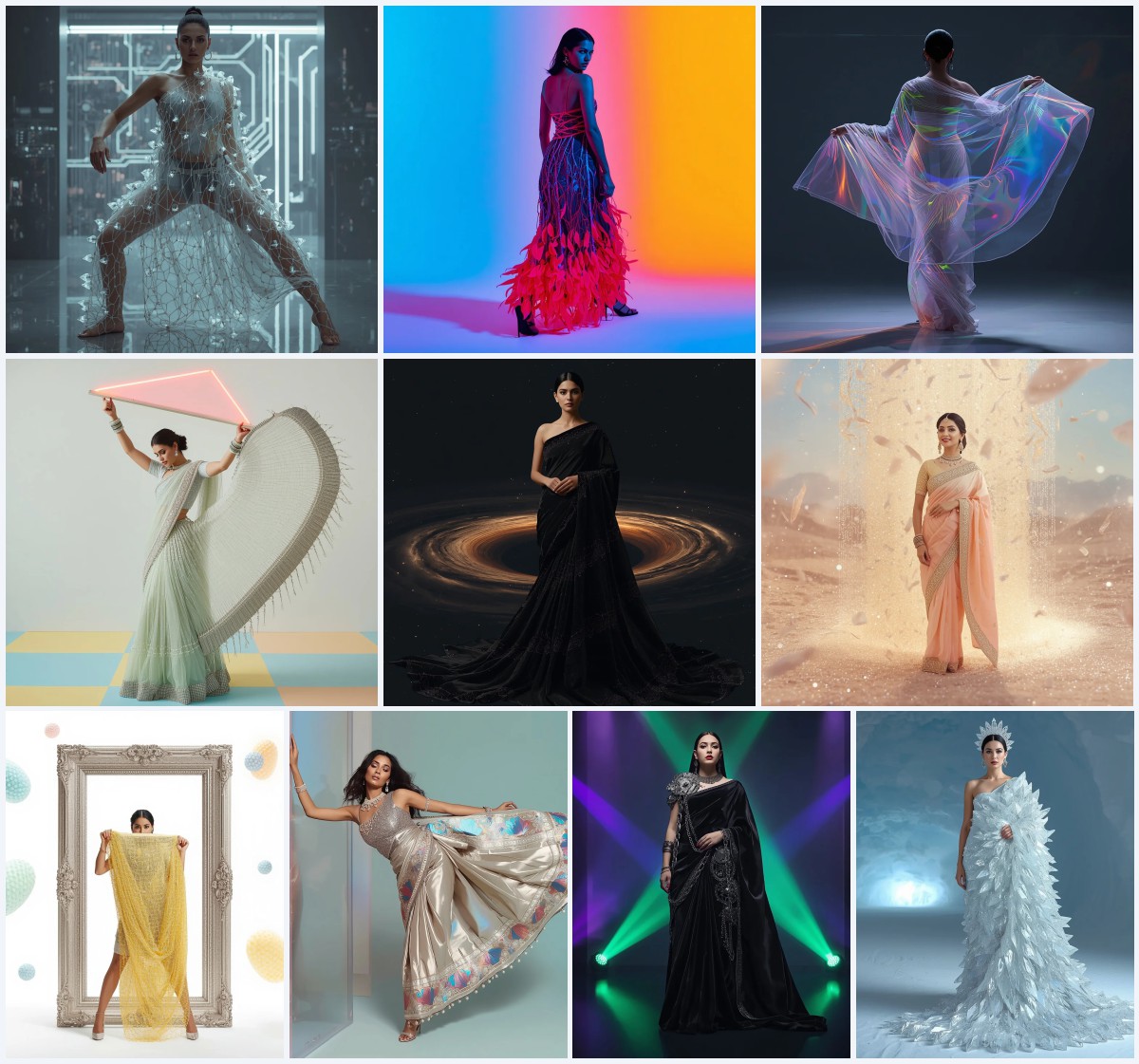 Top 10 Trending Saree Prompt For Girl In English for Clear Artistry | Gemini traditional saree Prompt