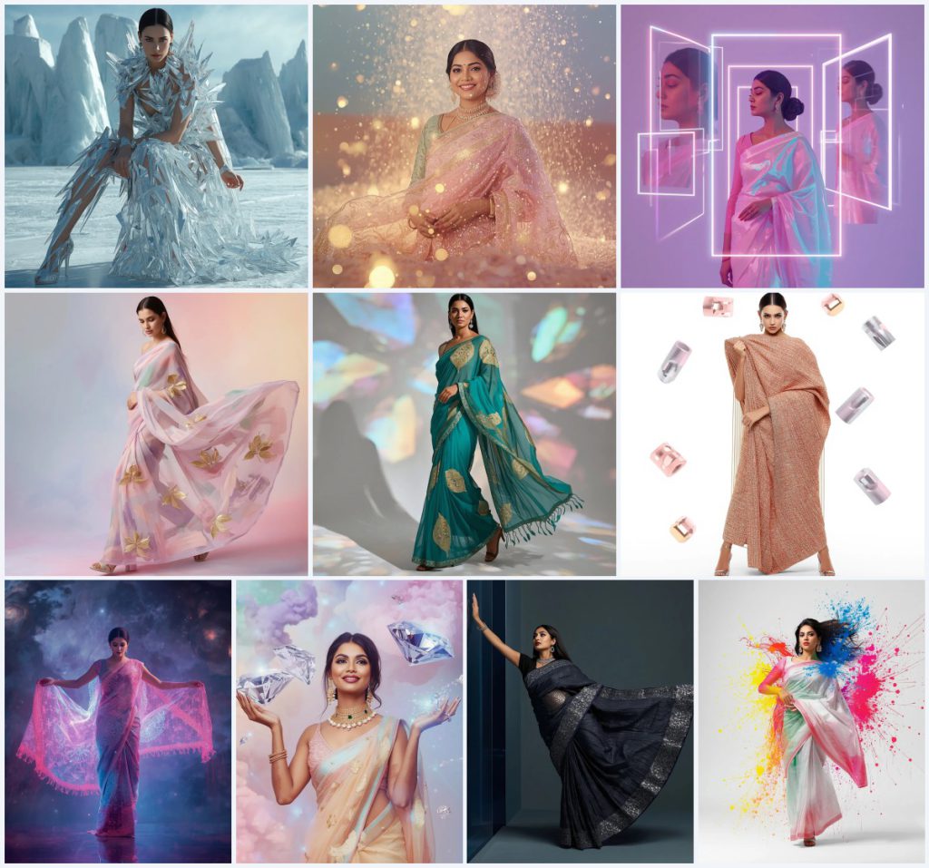 Top 10 Viral Peacock Saree Prompt for Majestic Art | saree prompt for chatgpt in english